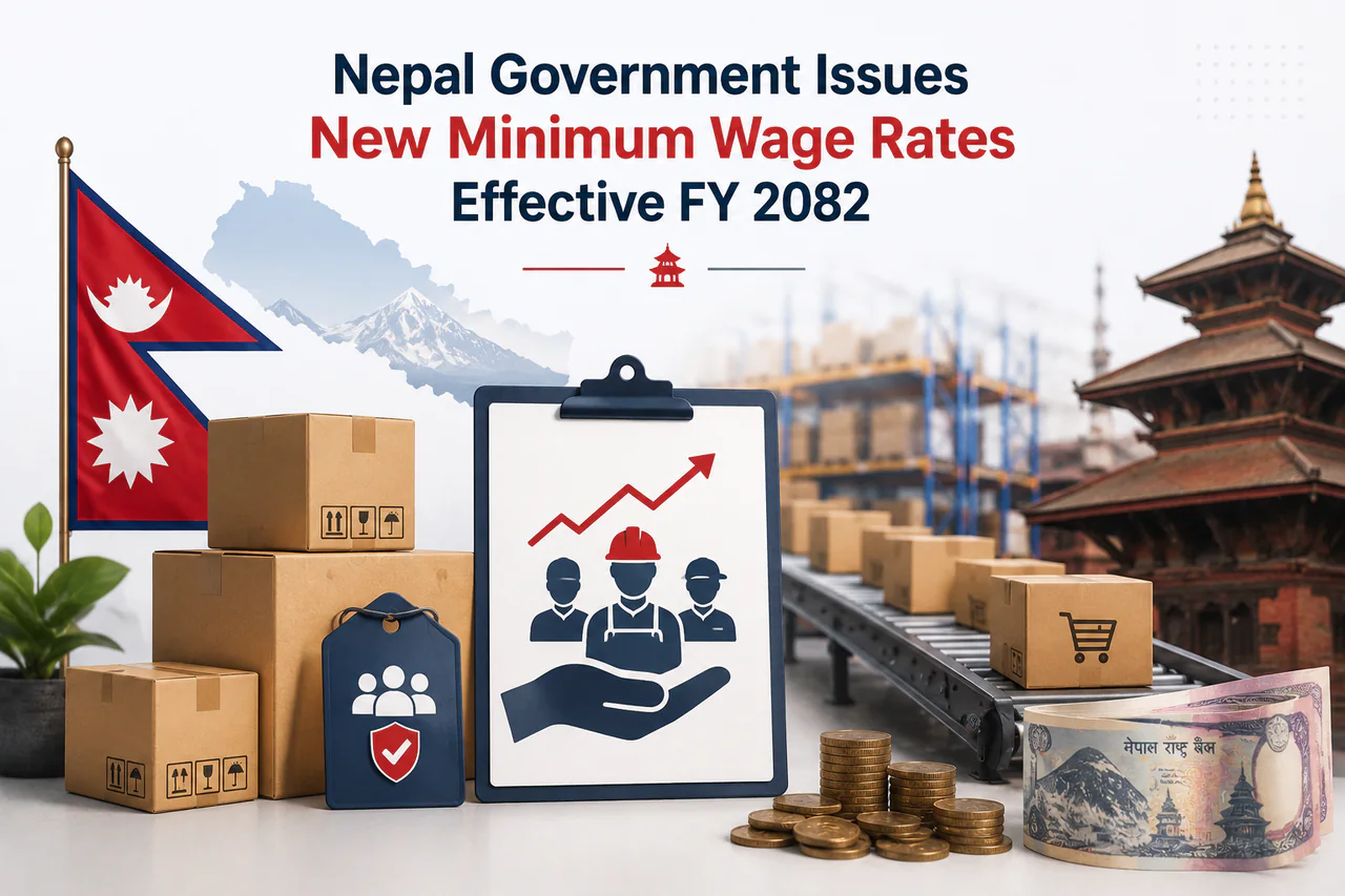 Nepal minimum wage rates effective for fiscal year 2082